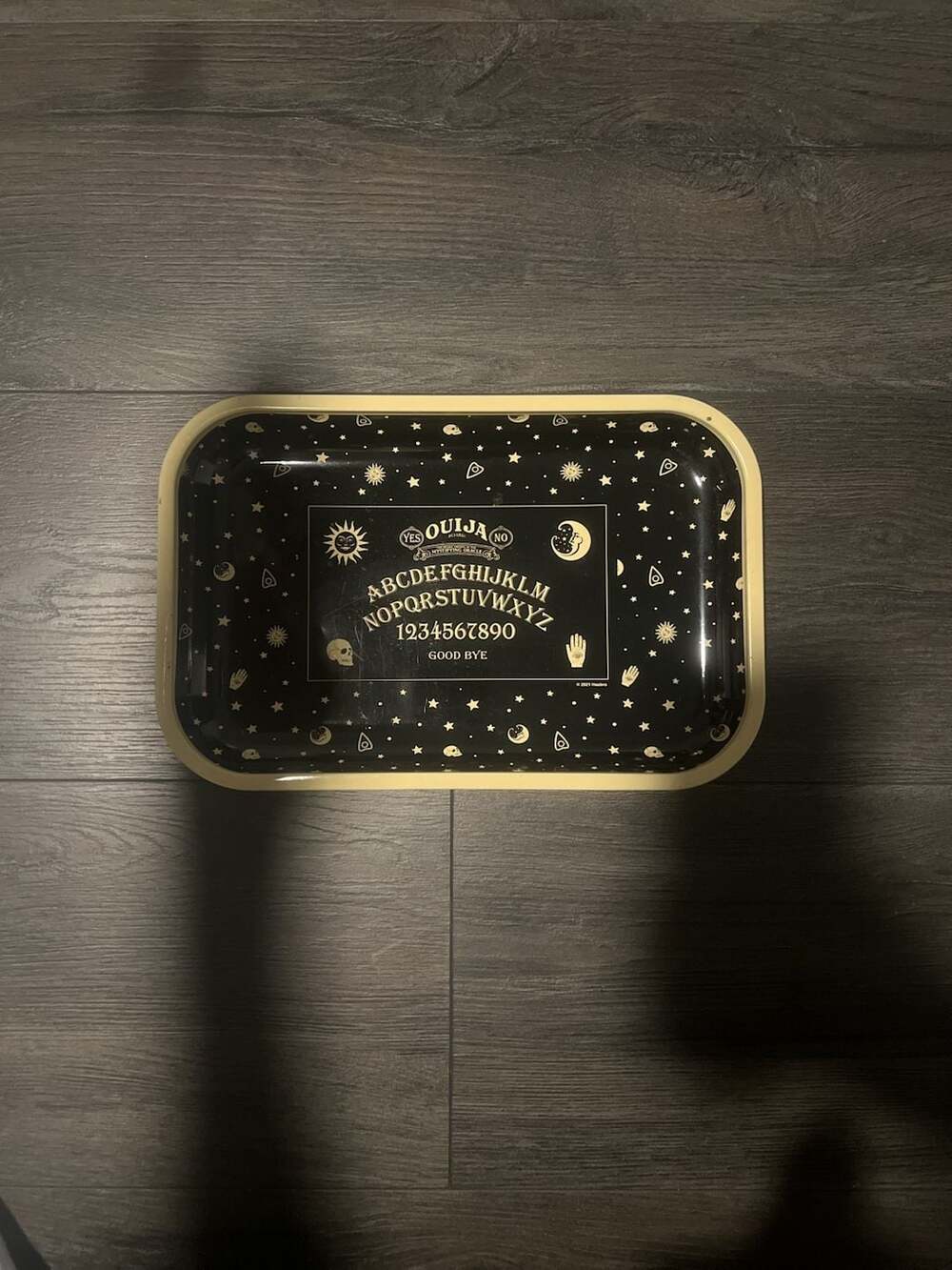 Hasbro Official Ouija Board Metal Rolling Tray